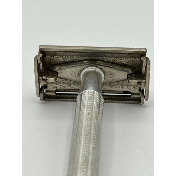 Vintage 1956 Gillette Blue Tip Super Speed Safety Razor – Mild Shave TTO - Picture 12 of 13